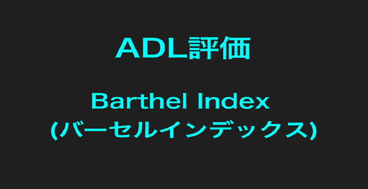 Barthel Index（バーセルインデックス）