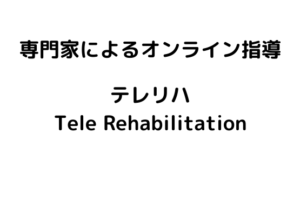 専門家によるリハビリ・コンディショニング　オンライン指導　テレリハ